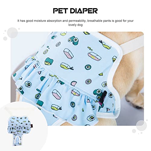 Mipcase Cómodo Perro Sanitario Pantie Lavable Femenino Pájaro Pájaro Perrito Pañal Sanitario