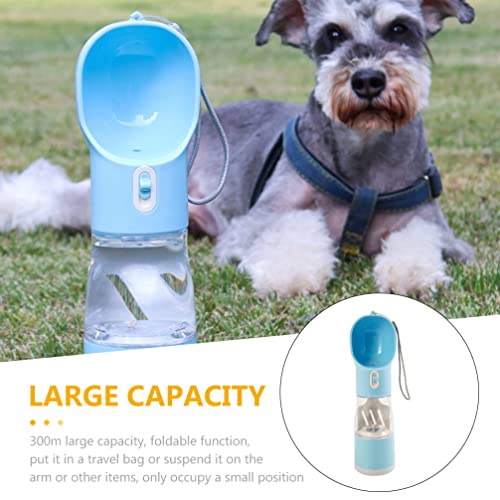 Mipcase Dog Botella de Agua Portátil Botella de Agua Perrito Dispensador de Agua Pet Botella de Agua Botella Cuenco Perrito Taza de Bebida para El Viaje para Caminar Aire Libre