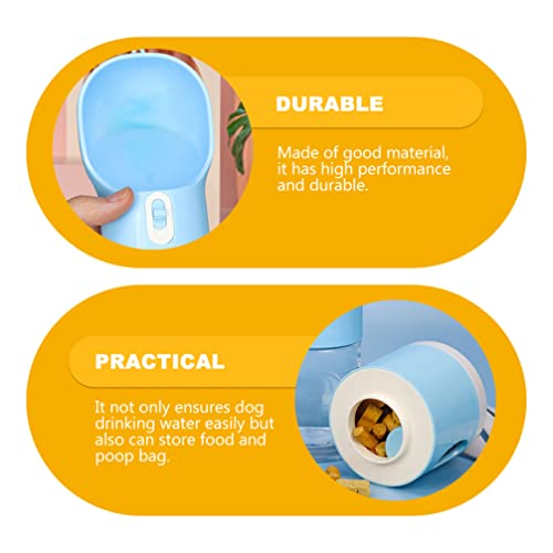 Mipcase Dog Botella de Agua Portátil Botella de Agua Perrito Dispensador de Agua Pet Botella de Agua Botella Cuenco Perrito Taza de Bebida para El Viaje para Caminar Aire Libre