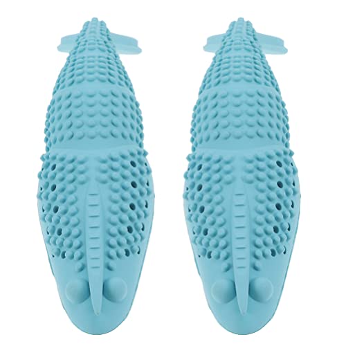Mipcase Duradera Masticar Goma Dura Cuidado Dental Gato de Juguete 1 Juego de Cepillo de Dientes Gato de Juguete Hierba Gatera Gatito Juguete Interactivo para El Cepillo de Dientes Azul