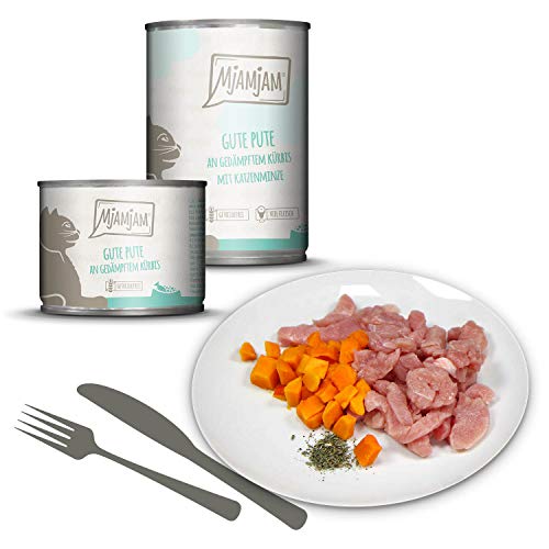 MjAMjAM Natural Wet Cat Food Pienso Acuoso para Gatos, 200 g (Paquete de 6)