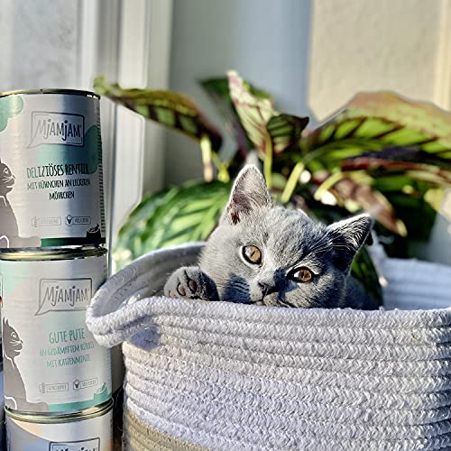 MjAMjAM Natural Wet Cat Food Pienso Acuoso para Gatos, 200 g (Paquete de 6)