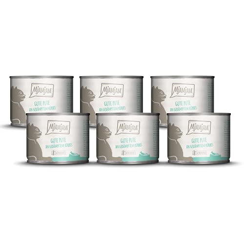 MjAMjAM Natural Wet Cat Food Pienso Acuoso para Gatos, 200 g (Paquete de 6)
