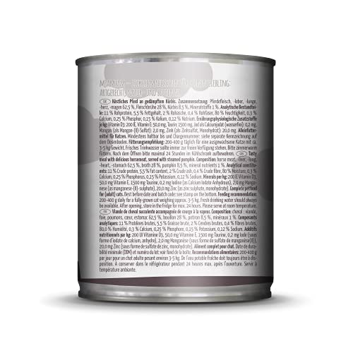 MjAMjAM - Pienso acuoso para Gatos - Exquisita Ternera y Sabroso Pavo sobre delicadas Zanahorias - Sin Cereales - 6 x 800 g
