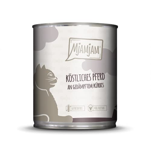 MjAMjAM - Pienso acuoso para Gatos - Exquisita Ternera y Sabroso Pavo sobre delicadas Zanahorias - Sin Cereales - 6 x 800 g