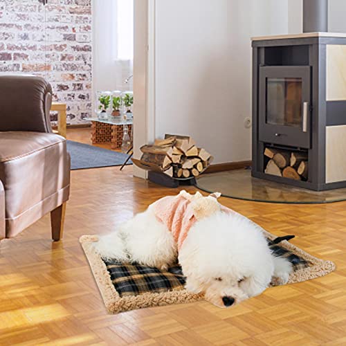 M/N Cojín para Mascotas Alfombrilla para Perros y Gatos Colchón Lavable Defender Camas térmicas para Perros Suave y Antideslizante Cojín para Perros Cajón Cama para Cachorros