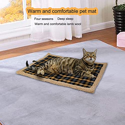 M/N Cojín para Mascotas Alfombrilla para Perros y Gatos Colchón Lavable Defender Camas térmicas para Perros Suave y Antideslizante Cojín para Perros Cajón Cama para Cachorros
