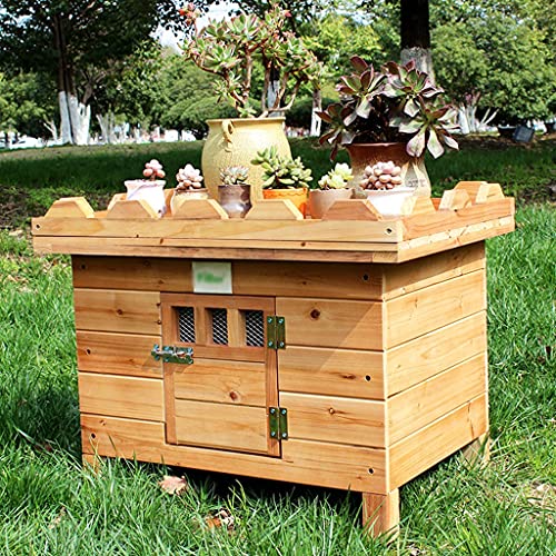 mobiliario Productos para Mascotas Caseta y Perrera Multifuncional para Gatos Casa para Mascotas con Arena para Gatos Casa para Perros Interior al Aire Libre Puede almacenar Soporte de Flores