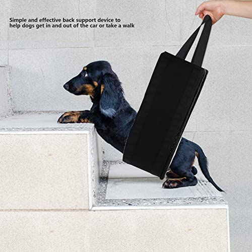 Mochila de Emergencia con Eslinga para Perros, Soporte para Piernas de Mascotas, Fácil de Mover, Suministros Auxiliares Plegables para Mascotas para Interiores Y Exteriores(gris)