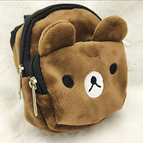 Mochila para perros pequeños, arnés de mochila de dibujos animados para perros con correa, bolsas de sillín ajustables, bolsa de almacenamiento de juguetes para aperitivos, chaleco de malla para cacho