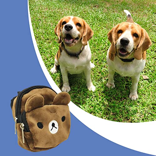 Mochila para perros pequeños, arnés de mochila de dibujos animados para perros con correa, bolsas de sillín ajustables, bolsa de almacenamiento de juguetes para aperitivos, chaleco de malla para cacho