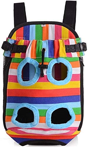 Mochila perro Bolsa del animal doméstico hacia fuera que paquete pecho Caso Mochila Mochila mascota perro de cuatro patas perritos pack de mascotas Comercio Exterior for el recorrido de senderismo (Co