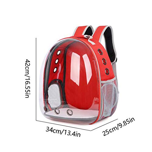 Mochila Perro Mochila Gato Mochila recorrido del animal doméstico del perrito transpirable portátil bolsa del animal doméstico bolso al aire libre del gato transparente Espacio mascota Mochila Cápsula