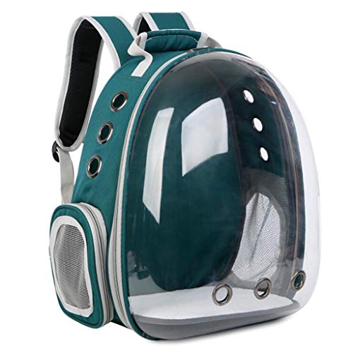 Mochila Perro Mochila Gato Mochila recorrido del animal doméstico del perrito transpirable portátil bolsa del animal doméstico bolso al aire libre del gato transparente Espacio mascota Mochila Cápsula
