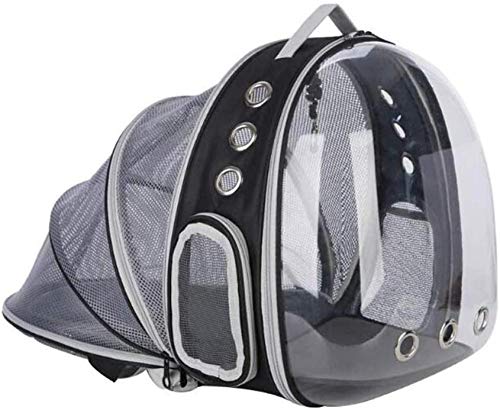 Mochila portátil para mascotas, para perro, gato, cachorro, plegable, multifunción, cápsula de transporte, color negro