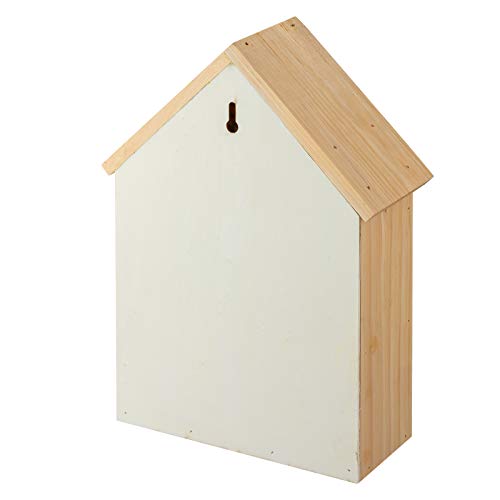 Möge Hotel de Insectos 21 x 9 x 30 CM (L x A x H Casa de Madera para Insectos y Abejas, Refugio de Madera Natural para Insectos, Hogar Mariquitas, Lacewings, Abejas y Mariposas