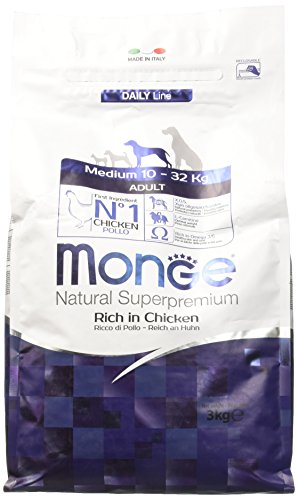 Monge - Natural Superpremium - Alimento seco para Perros medianos - Sabor Pollo