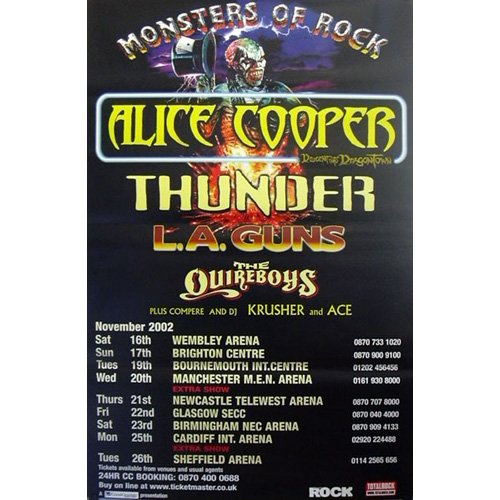 Monsters of Rock - Póster gigante de Alicia Cooper