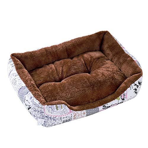 Moooi Cama Perro Mediano Caseta Perro Colchon Perro Cómoda De Felpa Muy Suave Cama Perro Antiestres Camas Perro Baratas Cama para Perros Grandes Medium,British Style Coffee