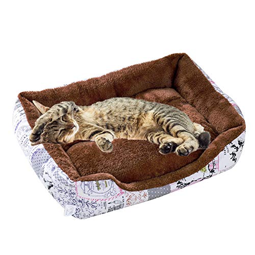 Moooi Cama Perro Mediano Caseta Perro Colchon Perro Cómoda De Felpa Muy Suave Cama Perro Antiestres Camas Perro Baratas Cama para Perros Grandes Medium,British Style Coffee