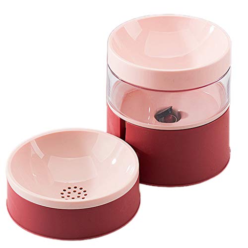 moreoustitory Alimentador automático de agua potable para mascotas integrado Alimentos para mascotas Fuente de agua silenciosa Bomba de gran capacidad Pet Beber gato dispensador de agua tazón