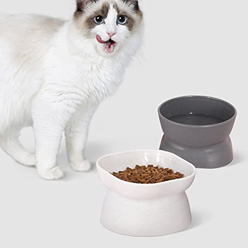 Morninganswer HehiFRlark Cuencos para Mascotas Alimentador de Agua para Perros Alimentador de Agua de plástico de Doble Cara Alimentador de Platos para Mascotas Suministros de alimentación para Gatos
