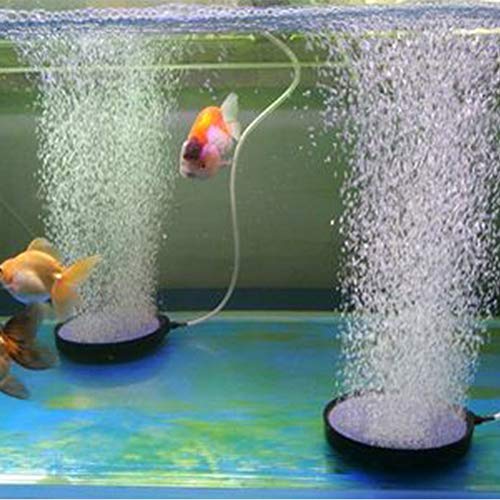 Multa Aire Roca, Calidad Burbuja Difusor Difusor Aire Roca Burbuja Difusor Aire Pulgada Aire Roca con Diamante Arena por Acuario Pescado Tanque Paisajismo (Negro)
