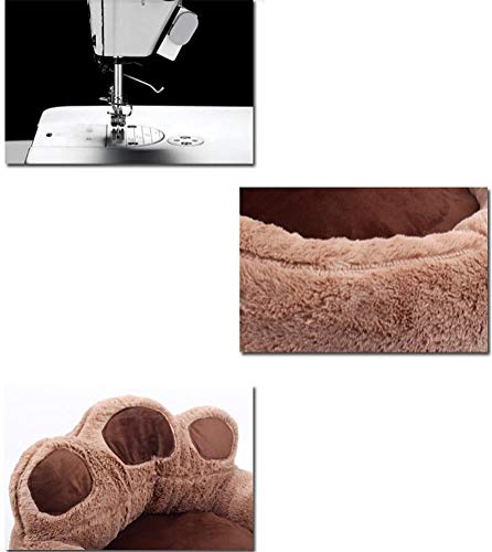 MUMUCW Animales Favoritos Cama para Mascotas con la Pata del Perro Lindo Colorido Lavable Auto calentable Lana Cama para Mascotas Cachorro Perro Gato Casa (Color : Red, Tamaño : S)