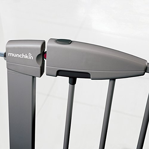 Munchkin Easy Loc - Barrera de seguridad, color plateado