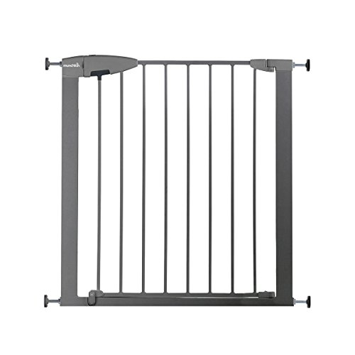 Munchkin Easy Loc - Barrera de seguridad, color plateado