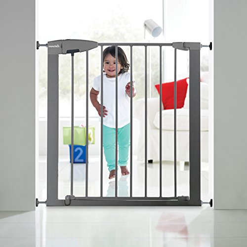 Munchkin Easy Loc - Barrera de seguridad, color plateado