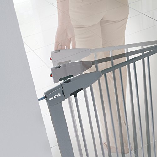 Munchkin Easy Loc - Barrera de seguridad, color plateado