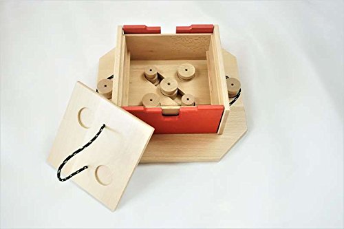 My Intelligent Dogs Juguete Interactivo de Madera para Perros Cubo Suizo, M