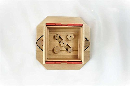 My Intelligent Dogs Juguete Interactivo de Madera para Perros Cubo Suizo, M