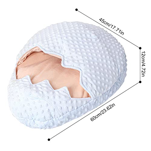 MY99 USHOMI Cama para Mascotas Cave - Bolsa de Saco para acurrucarse con autocalentamiento con diseño de cáscara de Huevo para Gatitos Lindos, Cachorros, Camas para Gatos Lavables, Accesorios