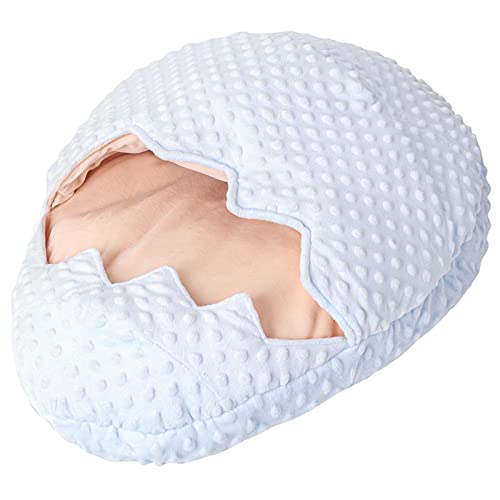 MY99 USHOMI Cama para Mascotas Cave - Bolsa de Saco para acurrucarse con autocalentamiento con diseño de cáscara de Huevo para Gatitos Lindos, Cachorros, Camas para Gatos Lavables, Accesorios
