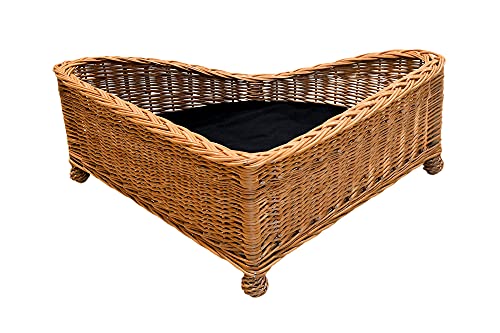 MyBer K5-095-SS-G - Tumbona para gatos, perros, cama para mascotas, sofá, cama de mimbre