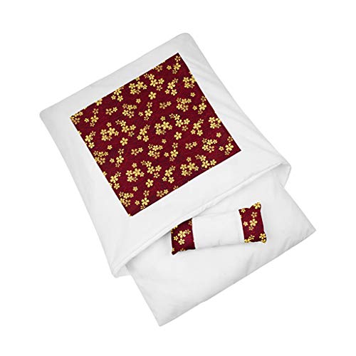 MYBOON Cama para Gatos Saco de Dormir para Gatos Sofás Estera Casa cálida de Invierno Cojín para Nido de Perrera para Cachorros, Casa para Gatos, Lenguaje de Flores Rojas