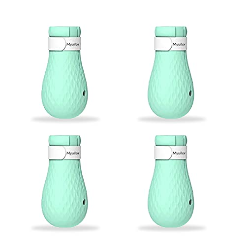 Myuilor - Juego de 4 piezas de baño para gato, antiarañazos, zapatos de silicona para gato, antiarañazos, antiarañazos, antiarañazos, para baño en casa, tratamiento de comprobación de afeitado