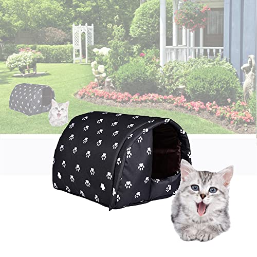 MYZQ Casas De Mascotas para Exteriores, casa para Mascotas al Aire Libre, Lavable, Resistente a la Intemperie, Refugio de Animales para Mascotas (L 50 × 40 × 35cm)