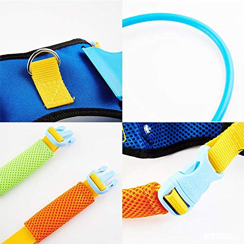 N \ A Anillo Anticolisión para Mascotas, Chaleco Ajustable con Arnés para Perros Ciegos, Círculo Protector De Cataratas para Animales, Guía Segura para Perros con Mala Visión, Protección con Halo