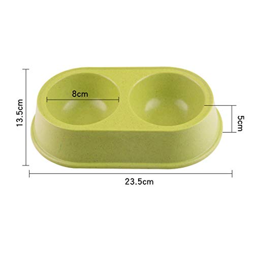 N / A Comederos Agua Que Alimenta Los Platos No Slip Alimentación Doble Dispensador De Agua Tazones De Las Mascotas Conjunto Automático para Perros Y Perros Pequeños, Cachorros del Alimentador