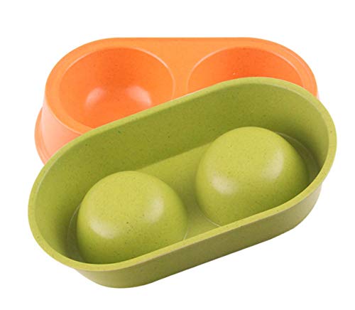 N / A Comederos Agua Que Alimenta Los Platos No Slip Alimentación Doble Dispensador De Agua Tazones De Las Mascotas Conjunto Automático para Perros Y Perros Pequeños, Cachorros del Alimentador