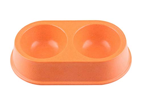N / A Comederos Agua Que Alimenta Los Platos No Slip Alimentación Doble Dispensador De Agua Tazones De Las Mascotas Conjunto Automático para Perros Y Perros Pequeños, Cachorros del Alimentador
