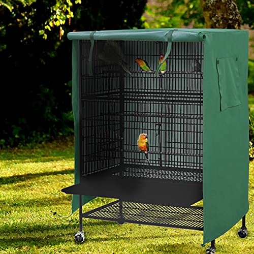 N  A Cubierta Jaula para Mascotas: Cubierta de Jaula de Pájaros de Buenas Noches para Jaula de Gato para Pájaros Y Mascotas para Privacidad Y Comodidad de Animales Pequeños,Verde