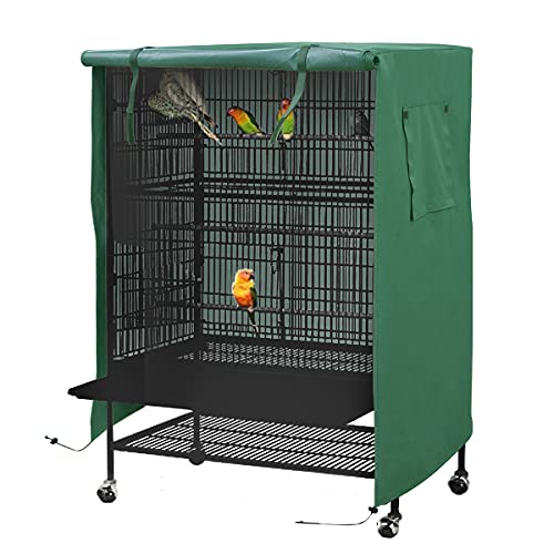 N  A Cubierta Jaula para Mascotas: Cubierta de Jaula de Pájaros de Buenas Noches para Jaula de Gato para Pájaros Y Mascotas para Privacidad Y Comodidad de Animales Pequeños,Verde