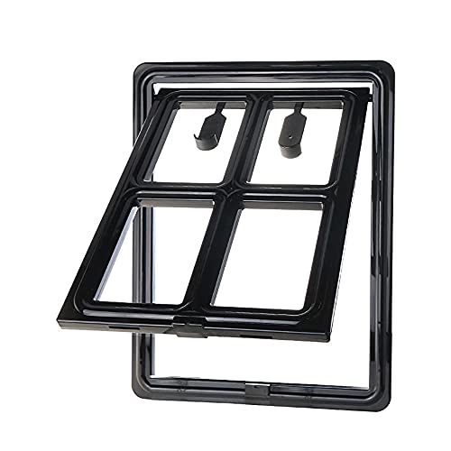 N / B Puerta de la Puerta de los Cachorros para Perros y Gatos, Puerta de Cachorros para Puertas de Pantalla Deslizante, Interior Exterior Resistente, Resistente, se Adapta a la Derecha en el Filo