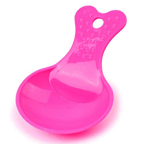 NA Color Cuchara Linda Comida para Perros Teddy Cat Candy Pet Pala Pala Botella de Agua Bebederos, Azul, Federación de Rusia