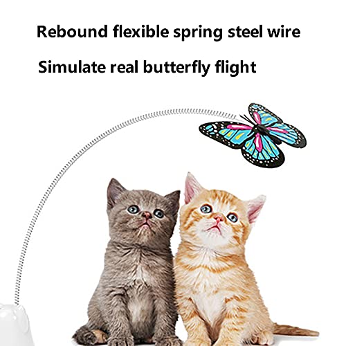 "N/A" Gato Eléctrico Burlarse De La Mariposa Simulada De La Mariposa De La Mariposa del Juguete, El Juguete De La Varilla De Gato Giratoria Automática para El Gato Casero Jugando Los Juguetes
