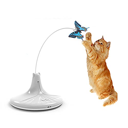 "N/A" Gato Eléctrico Burlarse De La Mariposa Simulada De La Mariposa De La Mariposa del Juguete, El Juguete De La Varilla De Gato Giratoria Automática para El Gato Casero Jugando Los Juguetes